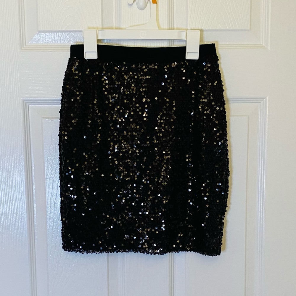Rue 21 Medium Black Sequin Mini Skirt